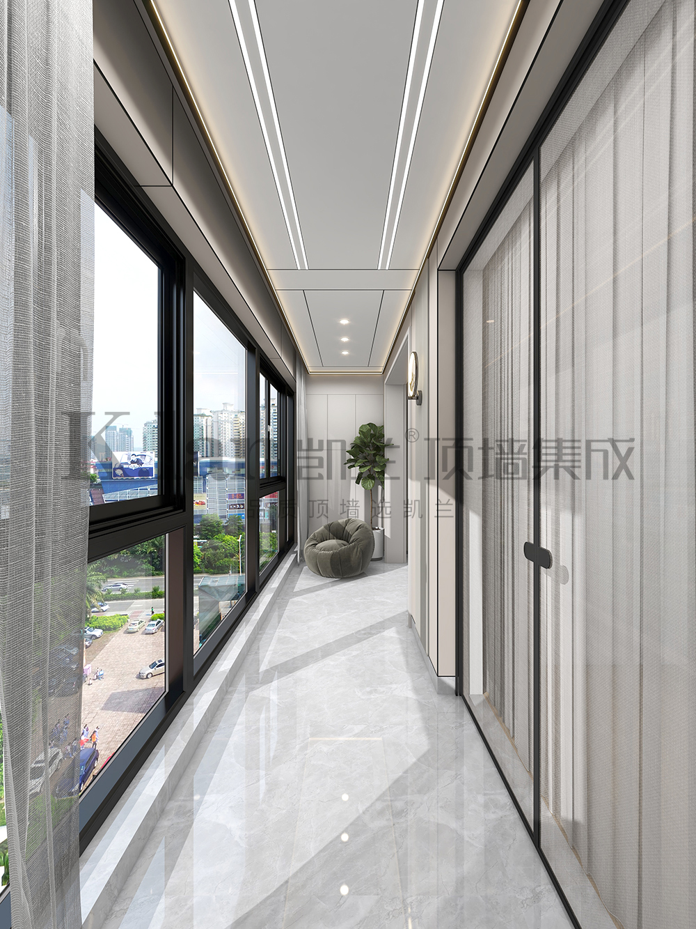 凱蘭集成吊頂鋁蜂窩大板鋁墻板