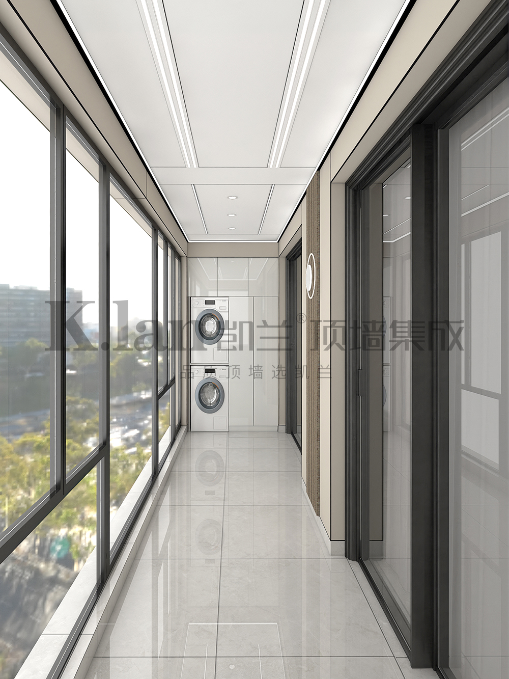 凱蘭集成吊頂鋁蜂窩大板鋁墻板