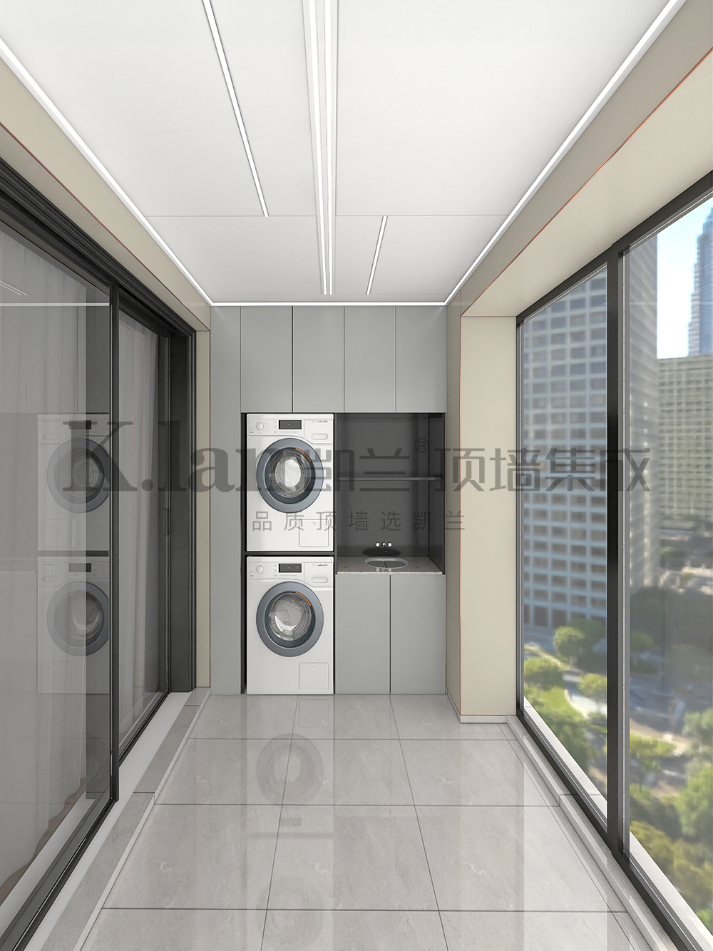 凱蘭集成吊頂鋁蜂窩大板鋁墻板