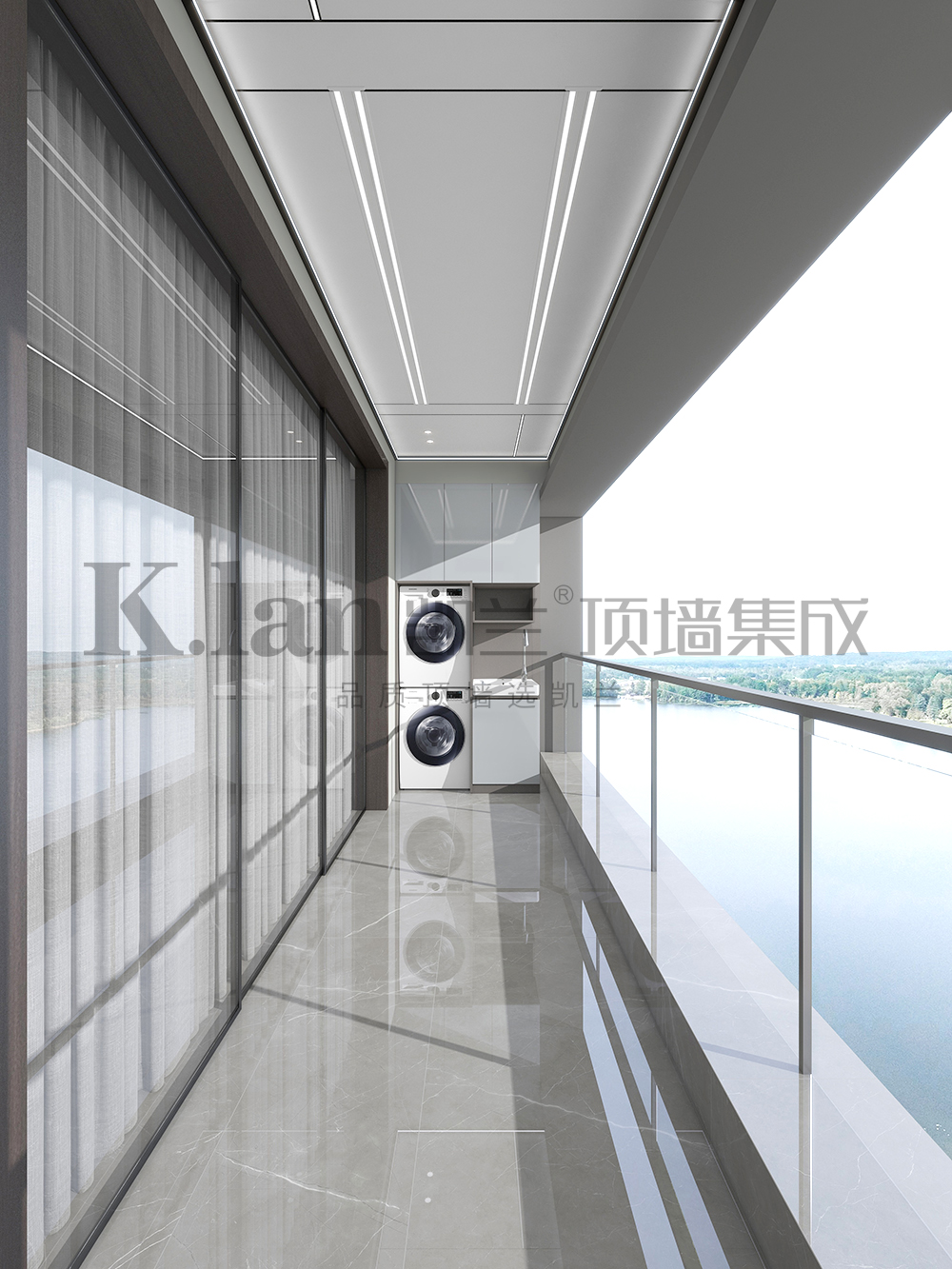 凱蘭集成吊頂鋁蜂窩大板鋁墻板